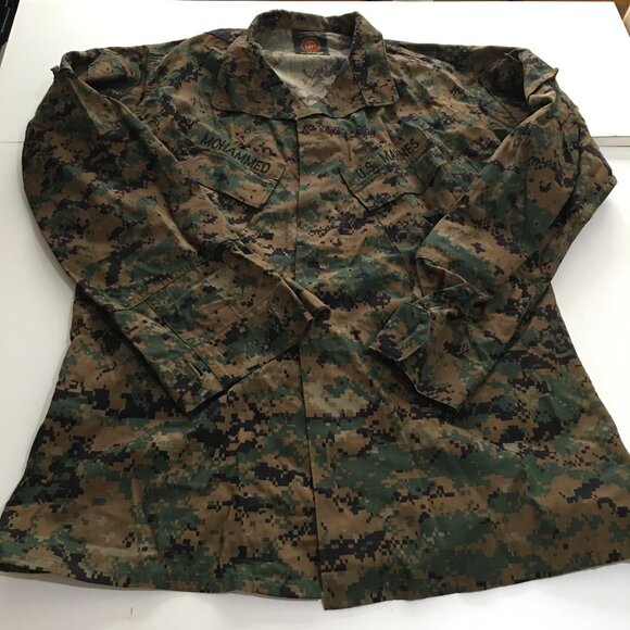 USMC Blouse Woodland Marpat Camouflage MCCUU Medium Long - Picture 1 of 7